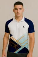 Lightning waves blue jersey