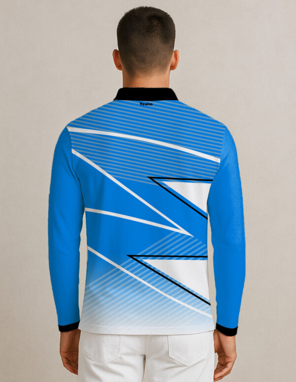 CAROLINA BLUE FULL SLEEVE CRICKET JERSEY - Image 2