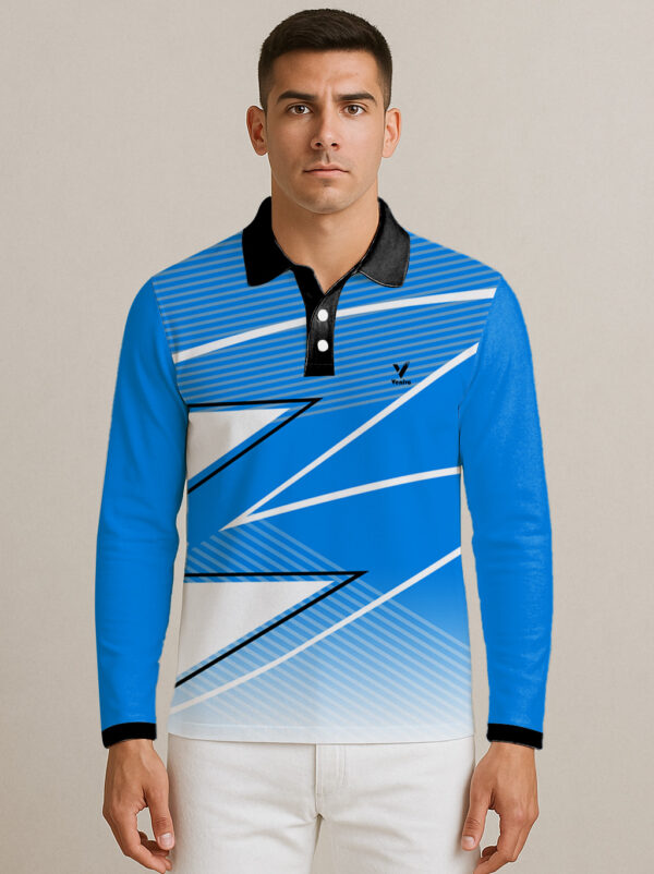 CAROLINA BLUE FULL SLEEVE CRICKET JERSEY