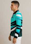 NAVY STRIPE TEE FULL SLEEVE CRICKET JERSEY