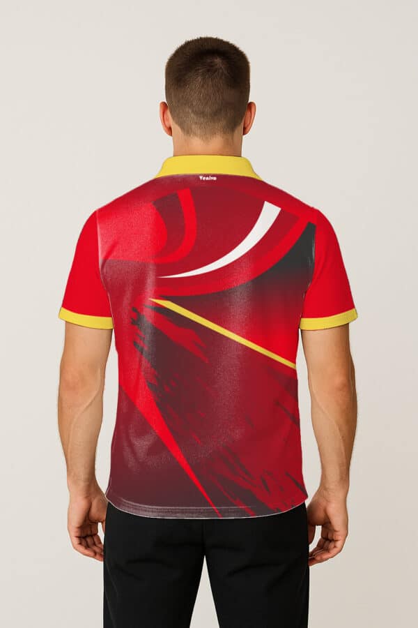 RED FLAME RUSH CRICKET JERSEY - Image 2
