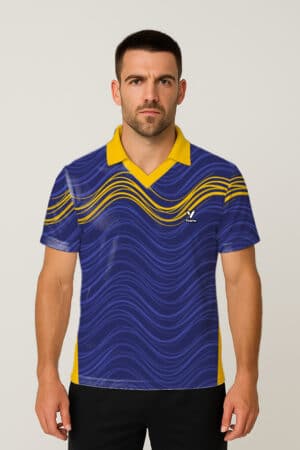 ARM MODE BLUE WHITE CRICKET JERSEY