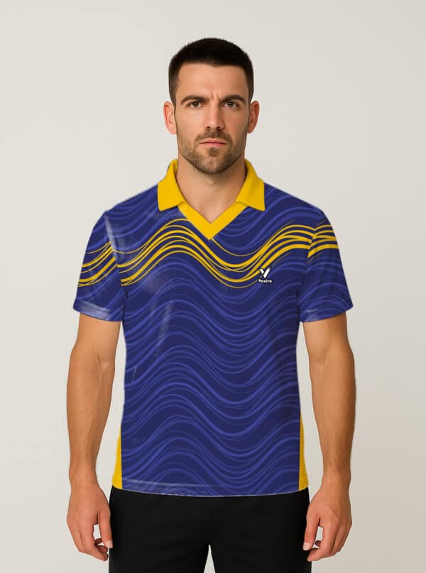ARM MODE BLUE WHITE CRICKET JERSEY
