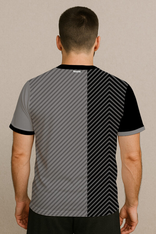 BLACK & GREY FOOTBALL JERSEY - Image 2