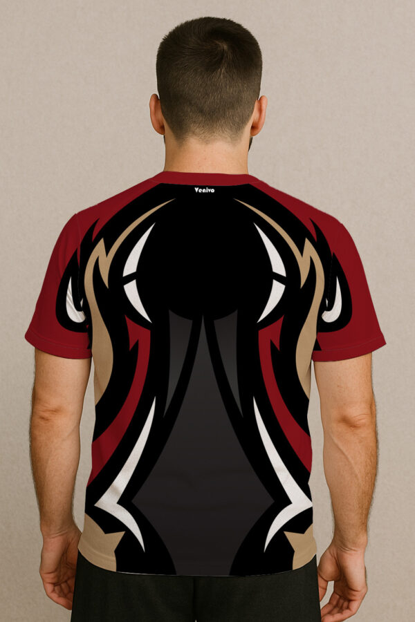 VENIVO VORTEX RED BLACK E SPORTS JERSEY - Image 2