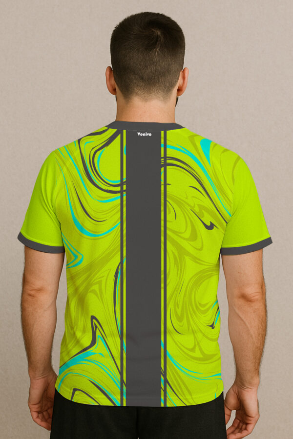 NEON TIDE GREEN FOOTBALL JERSEY - Image 2