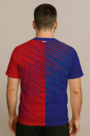 RUSHLINE RED-BLUE SPLIT FOOTBALL JERSEY