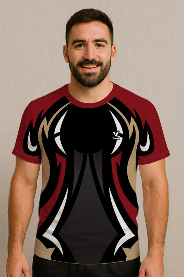 VENIVO VORTEX RED BLACK E SPORTS JERSEY