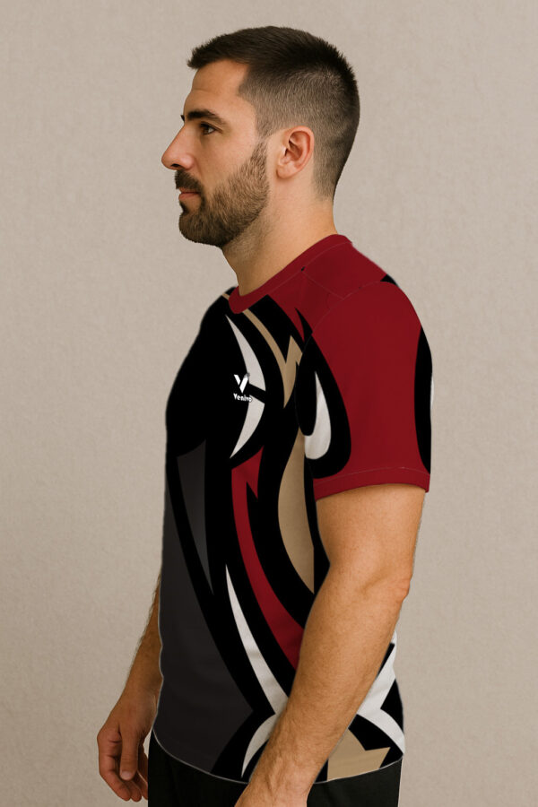 VENIVO VORTEX RED BLACK E SPORTS JERSEY - Image 3