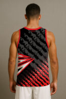 DIAGONAL STRIPE BASKETBALL JERSEY