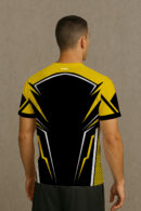 YELLOW LIGHTNING BOLT E SPORTS JERSEY