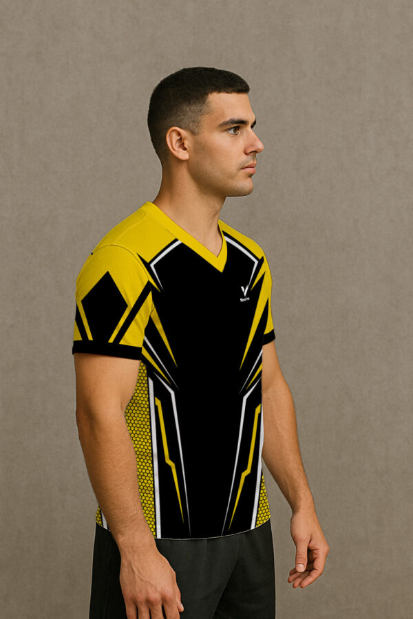 YELLOW LIGHTNING BOLT E SPORTS JERSEY - Image 3