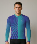 DEEP OCEAN BLUE RAYS CYCLING JERSEY