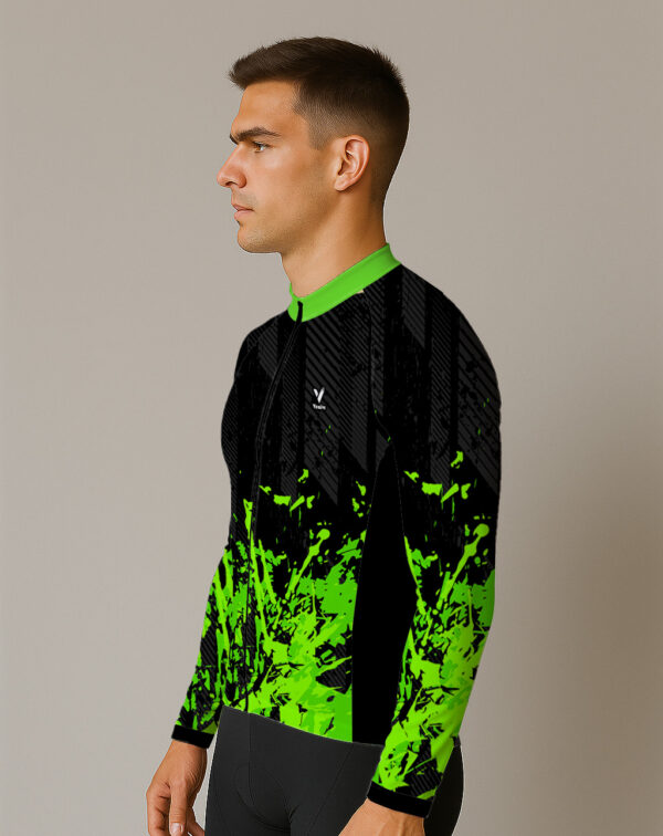 GREEN SPLASH CYCLING JERSEY - Image 3