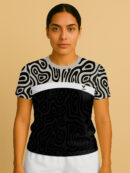 SWIRL CONTRAST JERSEY