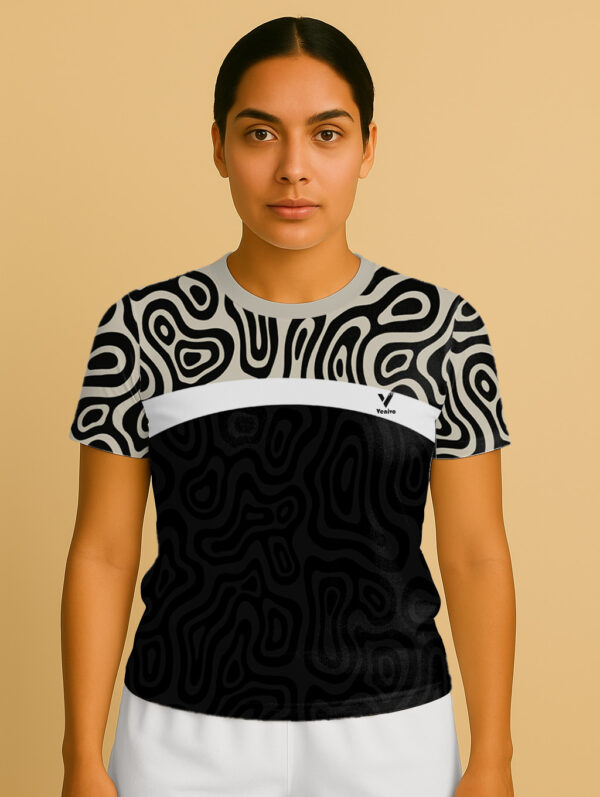 SWIRL CONTRAST JERSEY