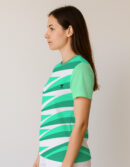 GREEN STRIPE TEE JERSEY