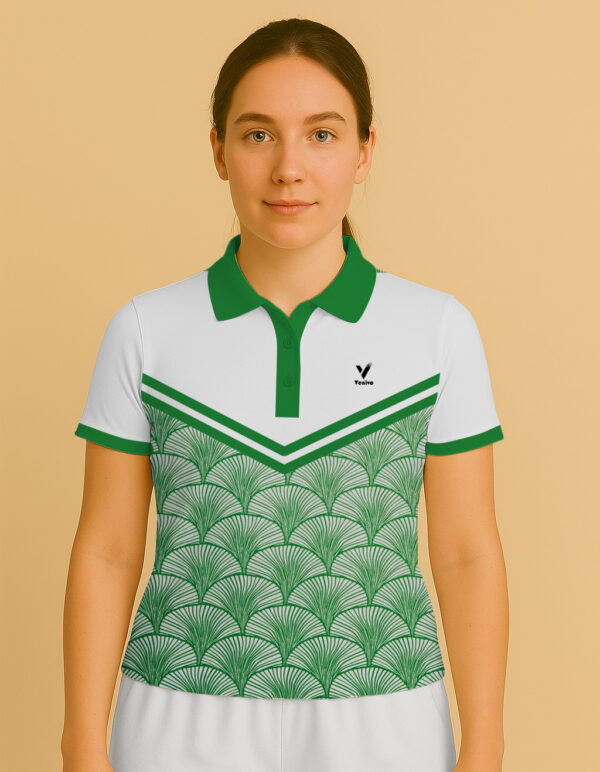 GREEN ACCENT POLO JERSEY