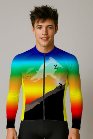 MOUNTAIN RAINBOW MTB CYCLING JERSEY