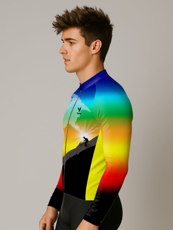 MOUNTAIN RAINBOW MTB CYCLING JERSEY - Image 3