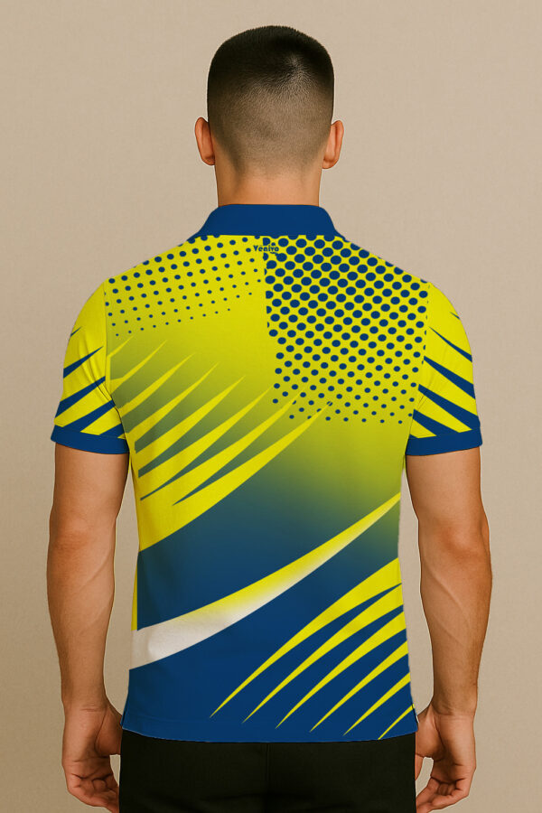 BOLD YELLOW CRICKET JERSEY - Image 2