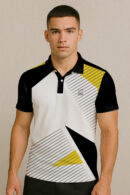 YELLOW ACCENT POLO BADMINTON JERSEY