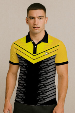 BLACK WE POLO BADMINTON JERSEY