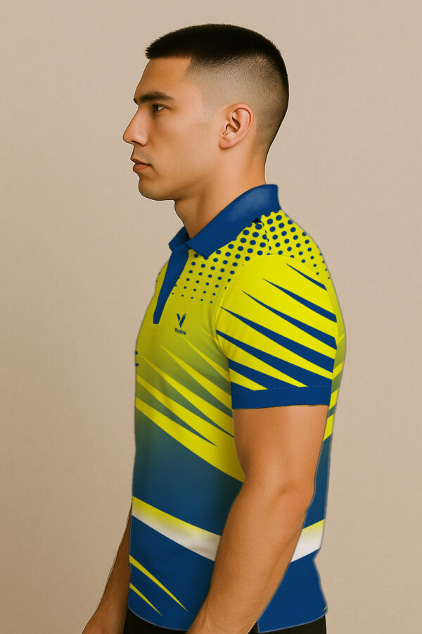 BOLD YELLOW CRICKET JERSEY - Image 3