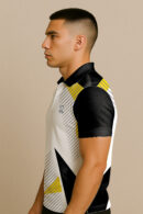 YELLOW ACCENT POLO BADMINTON JERSEY
