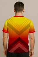 SUNSET BLAZE TEE BADMINTON JERSEY