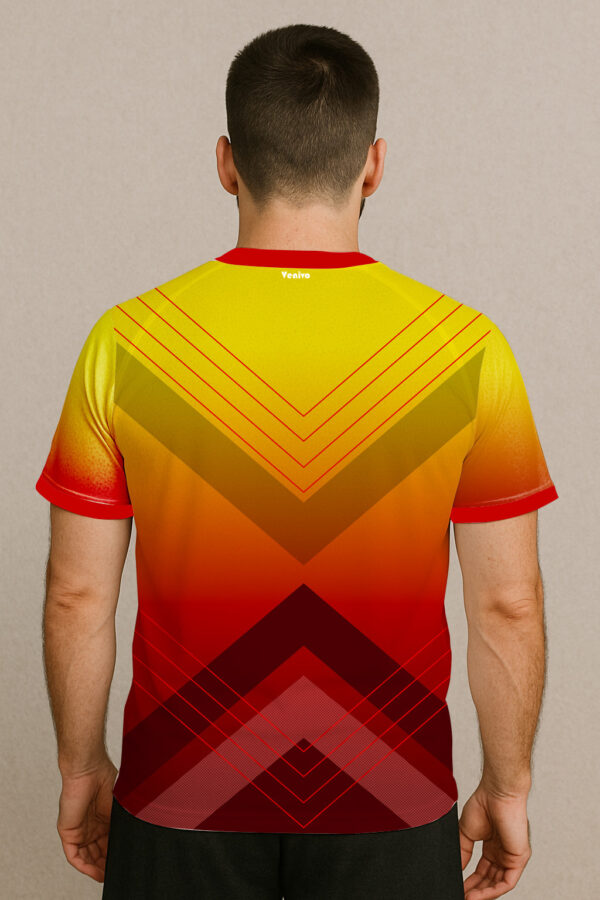 SUNSET BLAZE TEE BADMINTON JERSEY - Image 2