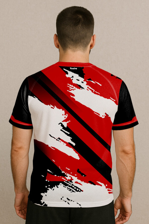 RED SHADOW LINE BADMINTON JERSEY - Image 2
