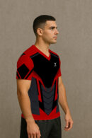 RED & BLACK FREE E SPORTS JERSEY