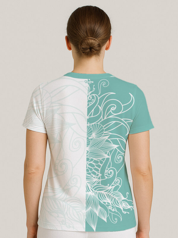 FLORAL TEAL TEE YOGA -JERSEY - Image 2