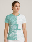 FLORAL TEAL TEE YOGA -JERSEY