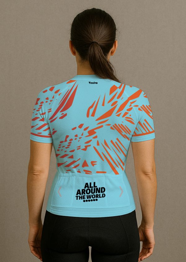 GIRL GO ALL AROUND THE WORLD CYCLING JERSEY - Image 2
