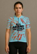 GIRL GO ALL AROUND THE WORLD CYCLING JERSEY
