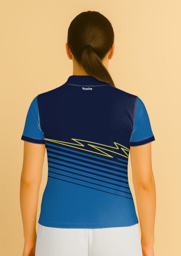 BLUE RENDER WOMEN CRICKET JERSEY - Image 2