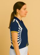 GOLD ARC NAVY WOMEN CRICKET JERSEY