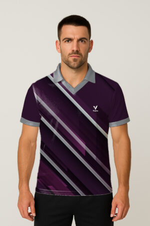LACOSTE PURPLE CRICKET JERSEY