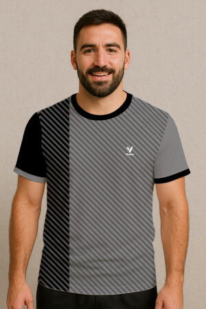 BLACK & GREY FOOTBALL JERSEY