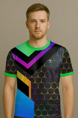 NEON GRID BLACK E SPORTS JERSEY