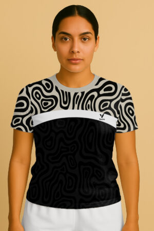 SWIRL CONTRAST JERSEY