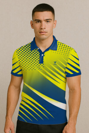 BOLD YELLOW CRICKET JERSEY