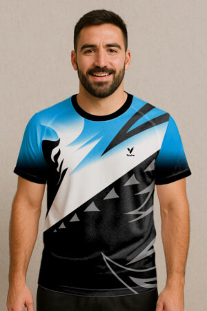 DIAGONAL STRIPE BADMINTON JERSEY