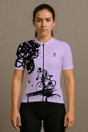 LAVENDER ROAR CYCLING JERSEY