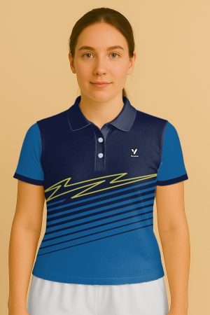 BLUE RENDER WOMEN CRICKET JERSEY