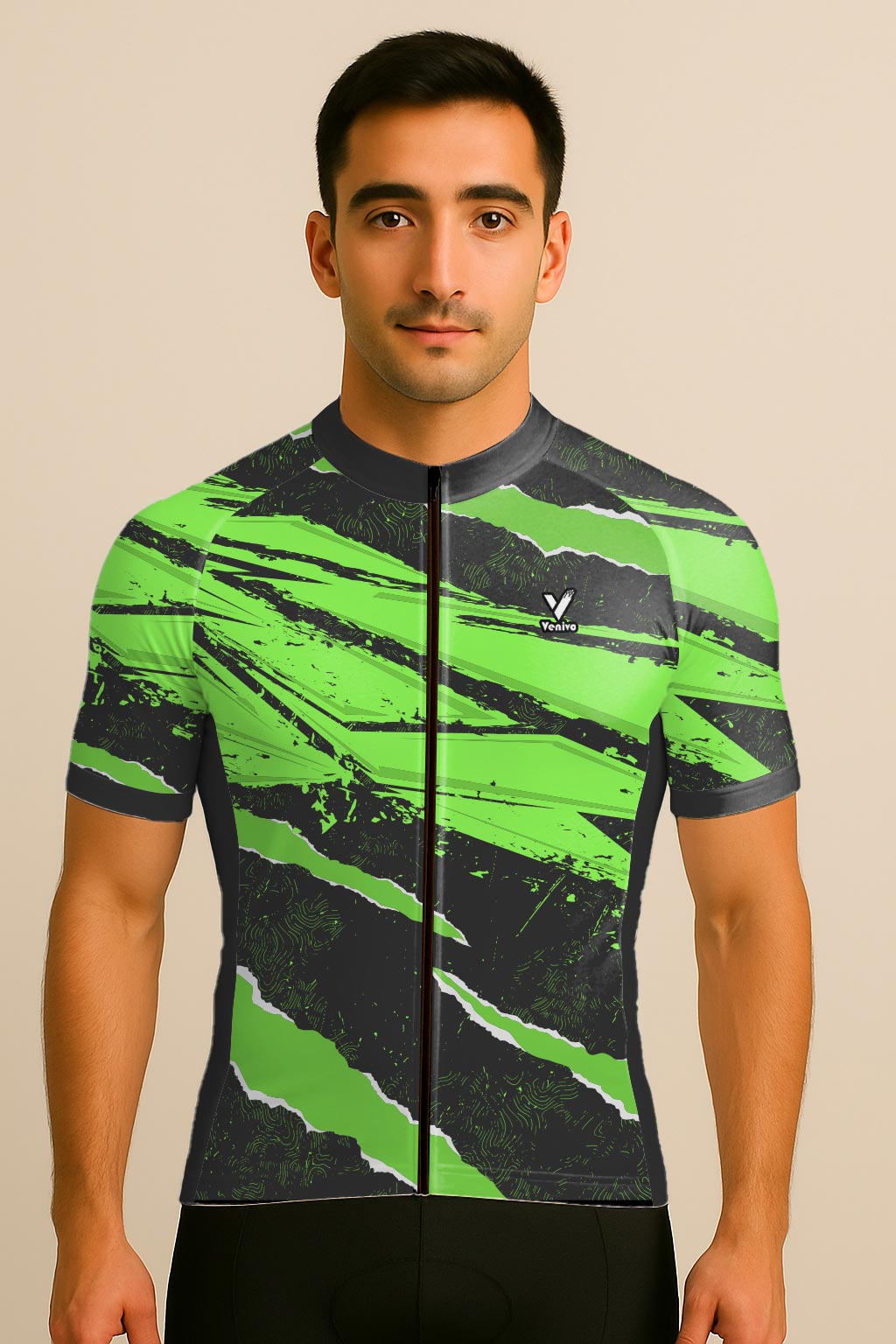 GREEN GLIDE CYCLING JERSEY