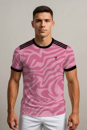 PINK WAVE FOOTBALL JERSEY