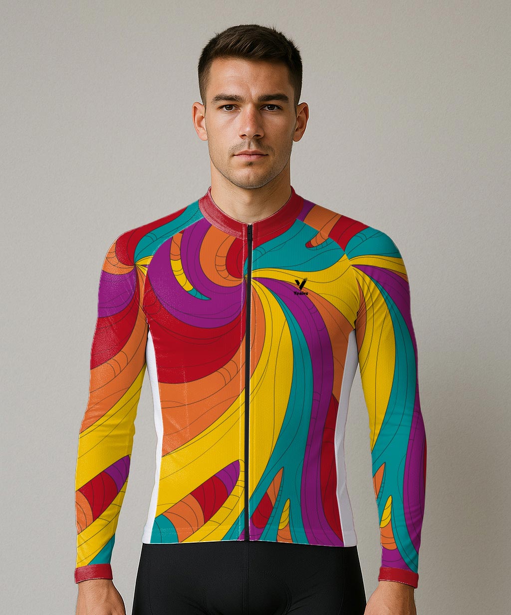 RAINBOW WHIRL CYCLING JERSEY